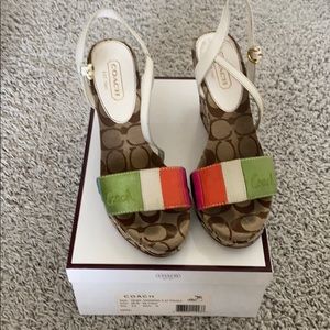 Coach colorful wedges